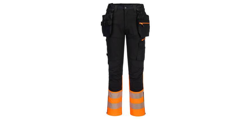Portwest DX457 Pantalon DX4 artisans haute-Visibilité classe 1 avec poches flottantes démontables