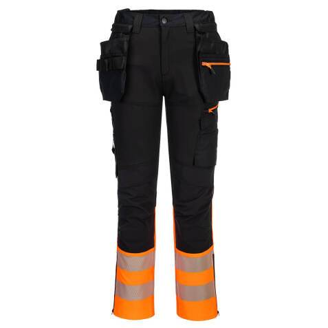 Portwest DX457 Pantalón DX4 Hi-Vis Detachable Holster Pocket Craft de alta visibilidad, Clase 1