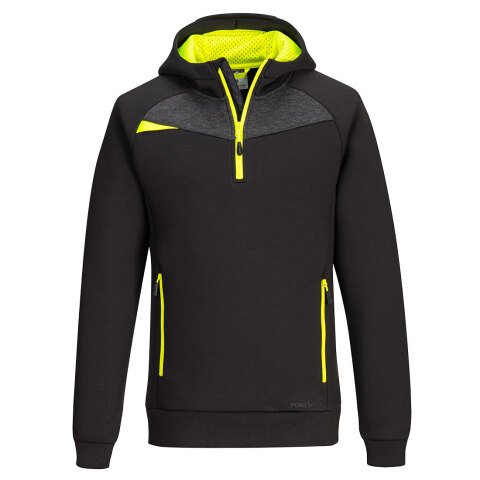 Portwest DX467 Sudadera con capucha DX4 Quarter Zip Noir - Talla XXXL