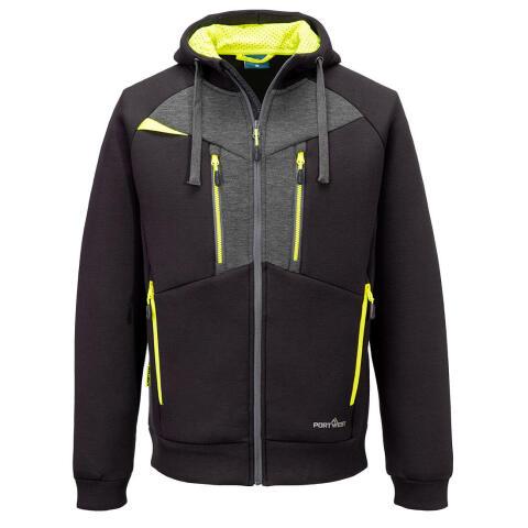 Portwest DX472 Sudadera con capucha y cremallera DX4 Noir - Talla XXXL