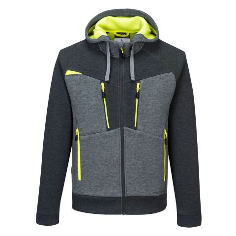 Portwest DX472 Sudadera con capucha y cremallera DX4 Gris Métal - Talla XXL