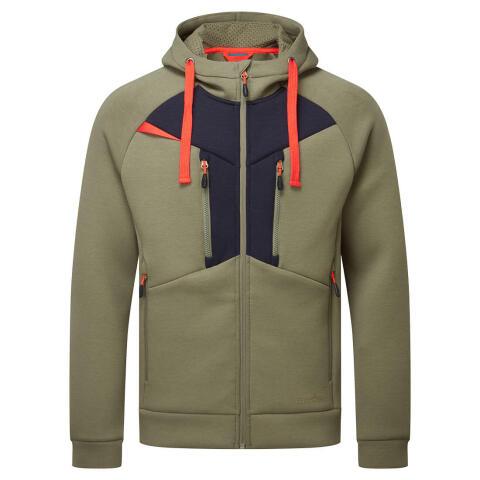 Portwest DX472 Sudadera con capucha y cremallera DX4 Vert mousse - Talla S