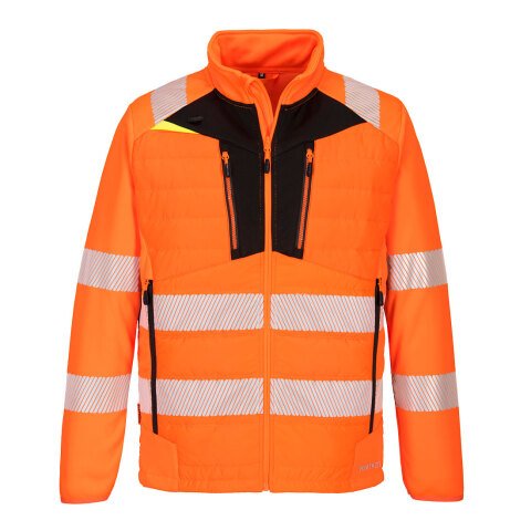 Portwest DX473 Chaqueta DX4 de alta visibilidad Hybrid Baffle Orange/Noir - Talla XXXL