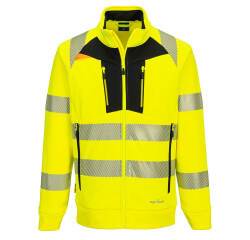 Portwest DX477 DX4 Felpa Hi-Vis con collo a imbuto e chiusura a zip