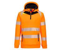 Portwest DX482 Sudadera con capucha DX4 Hi-Vis 1/4 Zip