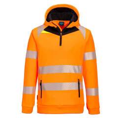 Portwest DX482 Sudadera con capucha DX4 Hi-Vis 1/4 Zip