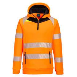 Portwest DX482 DX4 Hi-Vis 1/4 Zip Hoodie