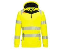 Portwest DX482 DX4 Hi-Vis 1/4 Zip Hoodie