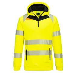Portwest DX482 Sudadera con capucha DX4 Hi-Vis 1/4 Zip