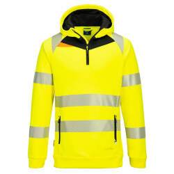 Portwest DX482 DX4 Hi-Vis 1/4 Zip Hoodie