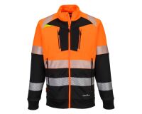 Portwest DX490 DX4 Felpa Hi-Vis Classe 1 con collo a imbuto e chiusura a zip