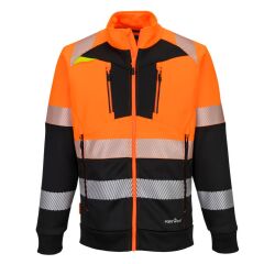 Portwest DX490 Sweat-shirt zippé DX4 HV Classe 1