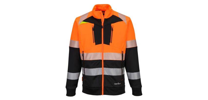 Portwest DX490 Sweat-shirt zippé DX4 HV Classe 1