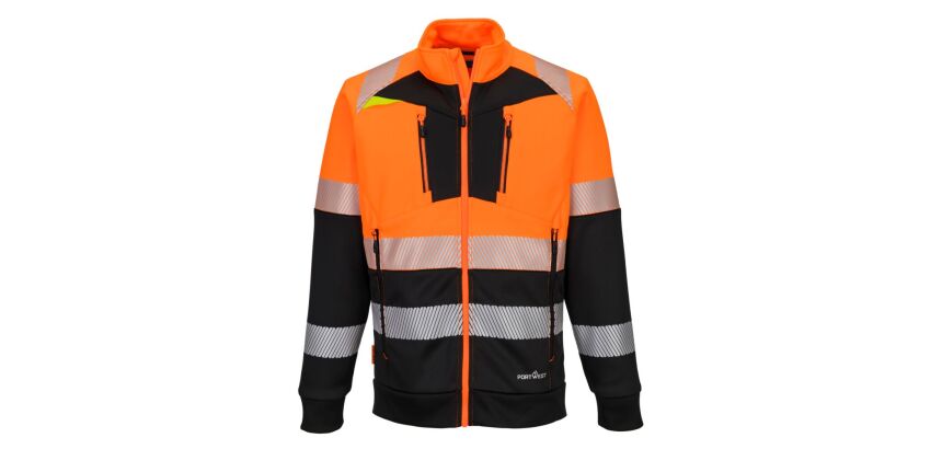 Portwest DX490 Sweat-shirt zippé DX4 HV Classe 1