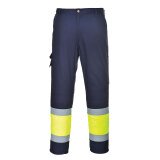 Portwest E049 Pantalone Combat Bicolore Hi-Vis