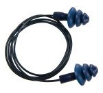 Portwest EP07 Bouchon d'oreille TPR détectable avec cordon, bleu - Carton de 50 paires