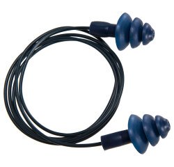 Portwest EP07 Tapones TPR detectables, con cordel (50 pares) Bleu