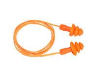 Portwest EP04 Tapones reutilizables de TPR con cordel (50 pares) Orange