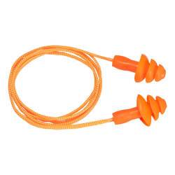 Portwest EP04 Tappi in TPR riutilizzabili con cordino (50 paia) Orange