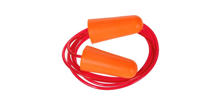 Portwest Bouchon anti-bruit en mousse PU avec cordon orange - Carton de 200 paires
