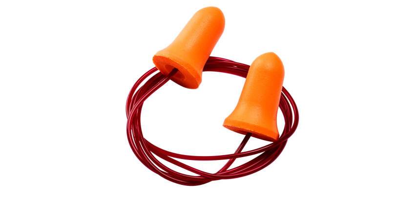 Portwest EP09 Bouchons d'oreille Bell Confort en mousse PU avec cordon (200 paires) Orange