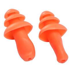 Portwest EP10 Reusable TPR Earplug, orange - Carton of 50 pairs
