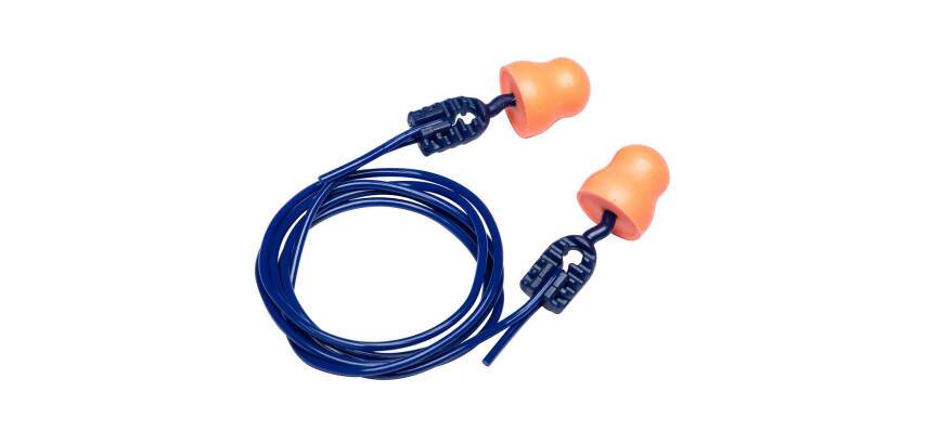 Portwest EP12 Bell Comfort PU Foam Earplugs with Cord (200 pairs) Orange