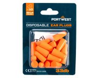 Portwest EP14 Tapón de espuma de PU en blíster (10 pares) Orange