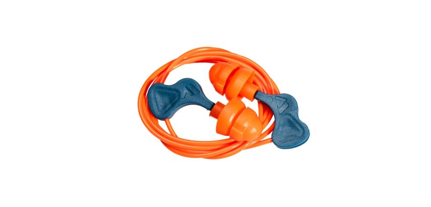 Portwest EP23 Inserti auricolari Easy Fit in PU con cordino (50 paia) Orange