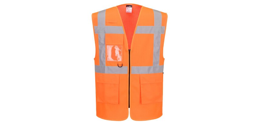 Portwest ES376 ES1 Essential Gilet Exécutif en Maille Haute Visibilité