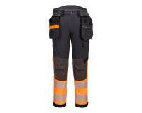 Portwest EV442 Pantalón Holster elástico con bolsillos desmontables, de alta visibilidad Clase 1