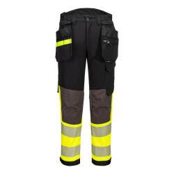 Portwest EV442 Pantalon Stretch EV4 Haute-Visibilité Classe 1 avec Poches flottantes Démontables