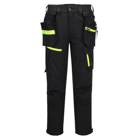 Portwest EV446 Pantalones EV4 ligeros Detachable Holster Noir Short - Talla 40 - Corto