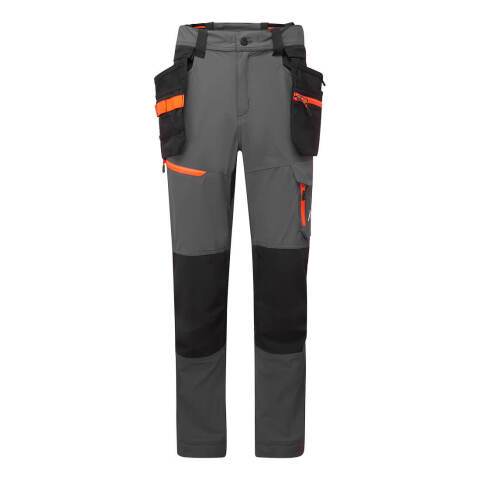 Portwest EV446 Pantalones EV4 ligeros Detachable Holster Gris Métal - Talla 36 - Estándar