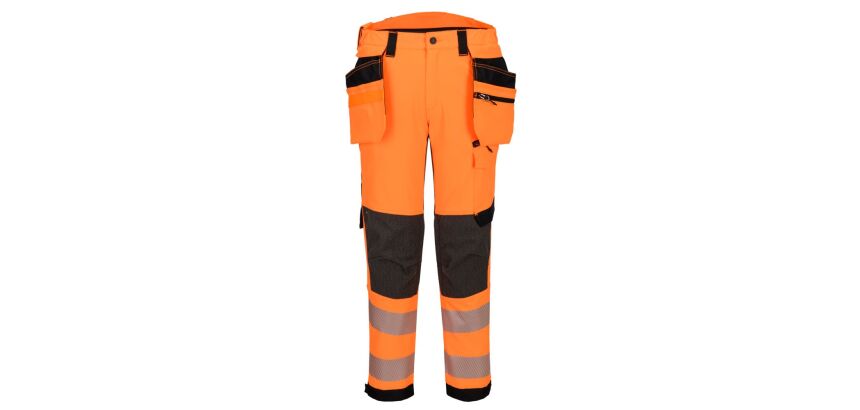 Portwest EV448 Stretchhose mit Hängenden Taschen EV4 Hohe Sichtbarkeit Klasse 2