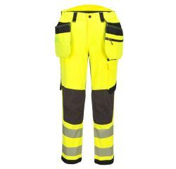 Portwest EV448 Stretch Pants Floating Pockets EV4 High-Visibility Class 2