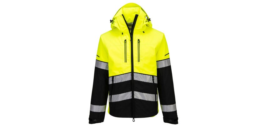 Portwest EV465 Veste imper-respirante à capuche HV EV4 (3L)
