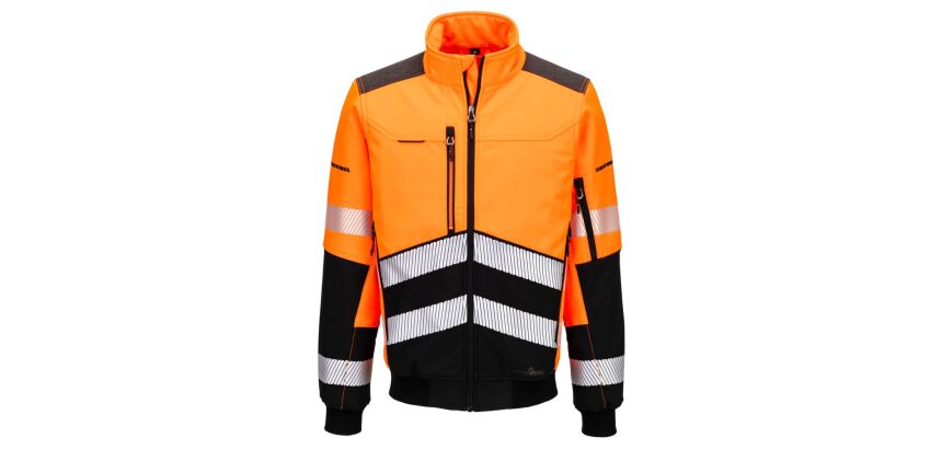 Portwest EV468 Cazadora Softshell EV4 Hi-Vis (3 Capas)