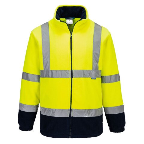 Portwest F301 Forro polar bicolor de alta visibilidad Jaune/Marine - Talla 5XL
