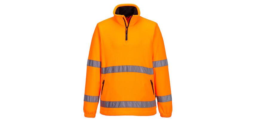Portwest F302 Pile Hi-Vis mezza zip