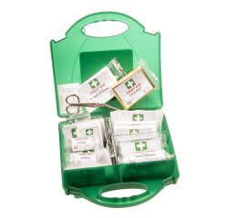 Portwest FA10 Botiquín de primeros auxilios para el puesto de trabajo, Kit 25 Vert