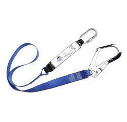 Portwest FP50 Línea de amarre de cincha de 1,8m con absorbedor Bleu Royal
