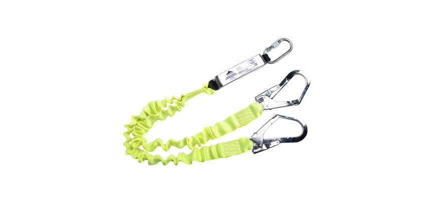 Portwest FP52 Longe élastique double avec absorbeur d'énergie Jaune