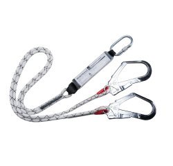 Portwest FP55 Línea de amarre Kernmantle doble con absorbedor Blanc