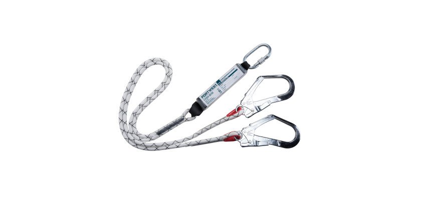 Portwest FP55 Lanière double avec absorbeur de choc Blanc