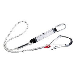 Portwest FP56 Línea de amarre Kernmantle sencilla con absorbedor Blanc
