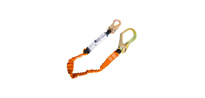 Portwest FP74 Sangle simple 140kg avec absorbeur de chocs Noir/Orange