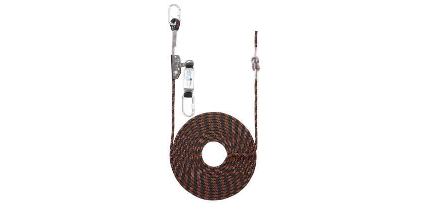 Portwest FP90 Antichute guidé sur corde de 10 m Noir/Orange