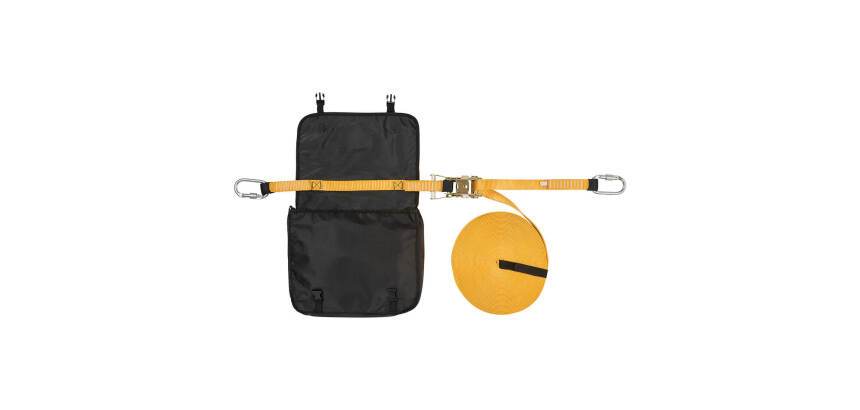 Portwest FP01 Ligne de vie horizontale temporaire 20m Jaune/Noir