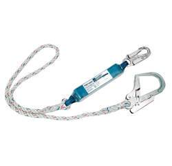 Portwest FP23 Línea de amarre de cincha sencilla de 1,8m con absorbedor Blanc